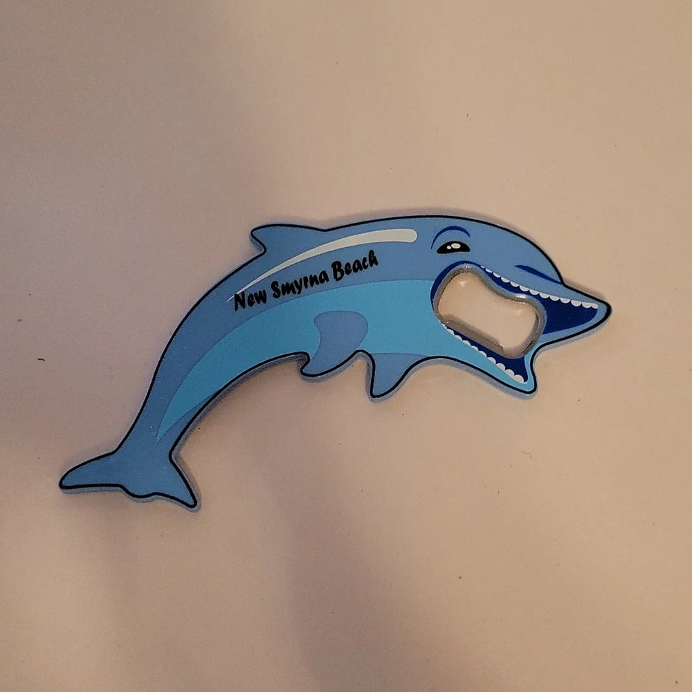 New Smyrna Beach Dolphin Magnetic Bottle Opener